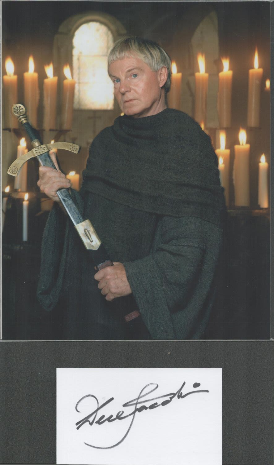 Lot 442: Actor, Derek Jacobi signature piece featuring a signed...