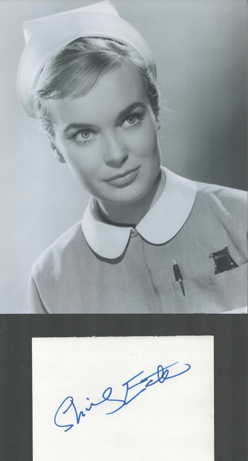 Lot 450: Actor, Shirley Eaton signature piece featuring a signed...