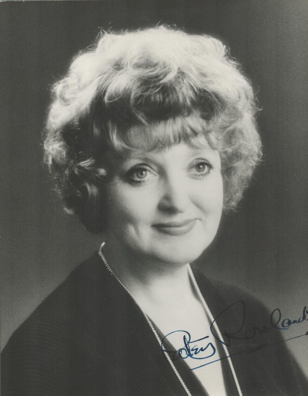 Lot 451: Actor, Patsy Rowlands signed 10x8 black and white...