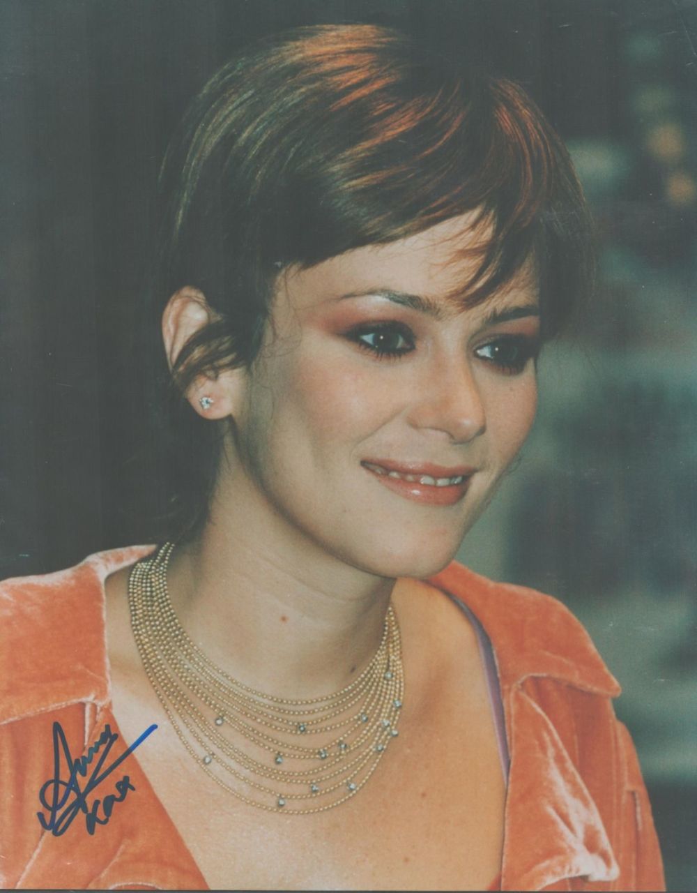 Lot 462: Anna Friel signed 10x8 colour photo. Friel (born...