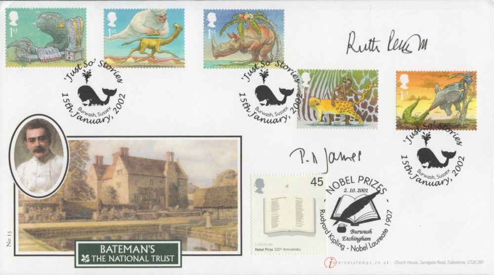 Lot 473: Ruth Rendell and P. D. James signed Bateman's...