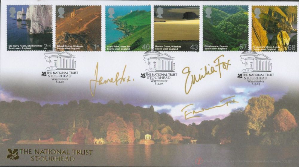 Lot 478: Emilia, James and Edward Fox signed The National...