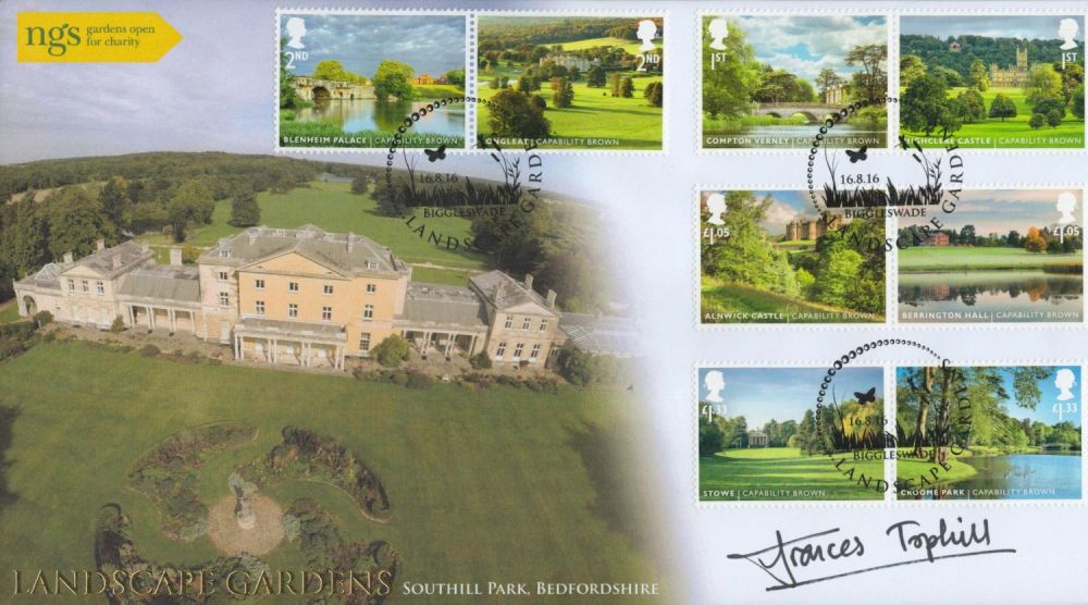 Lot 489: Francis Tophill signed Landscape Gardens 300 years of...