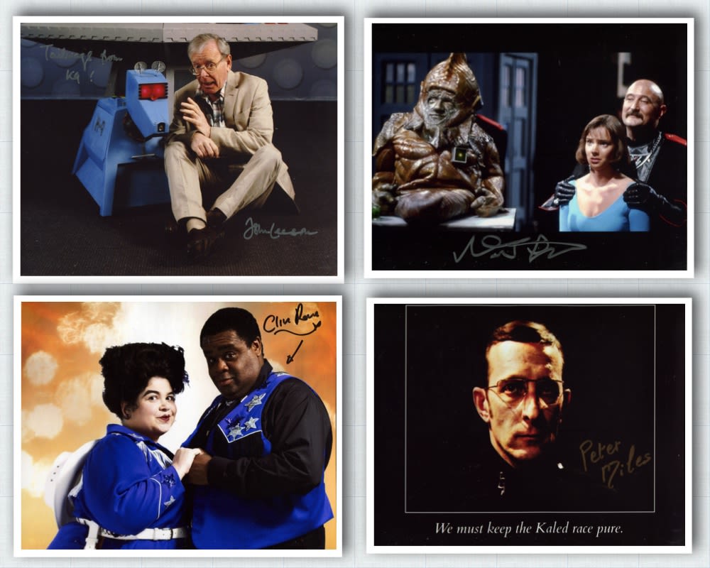 Lot 501: Doctor Who. A collection of four 8x10 photographs...