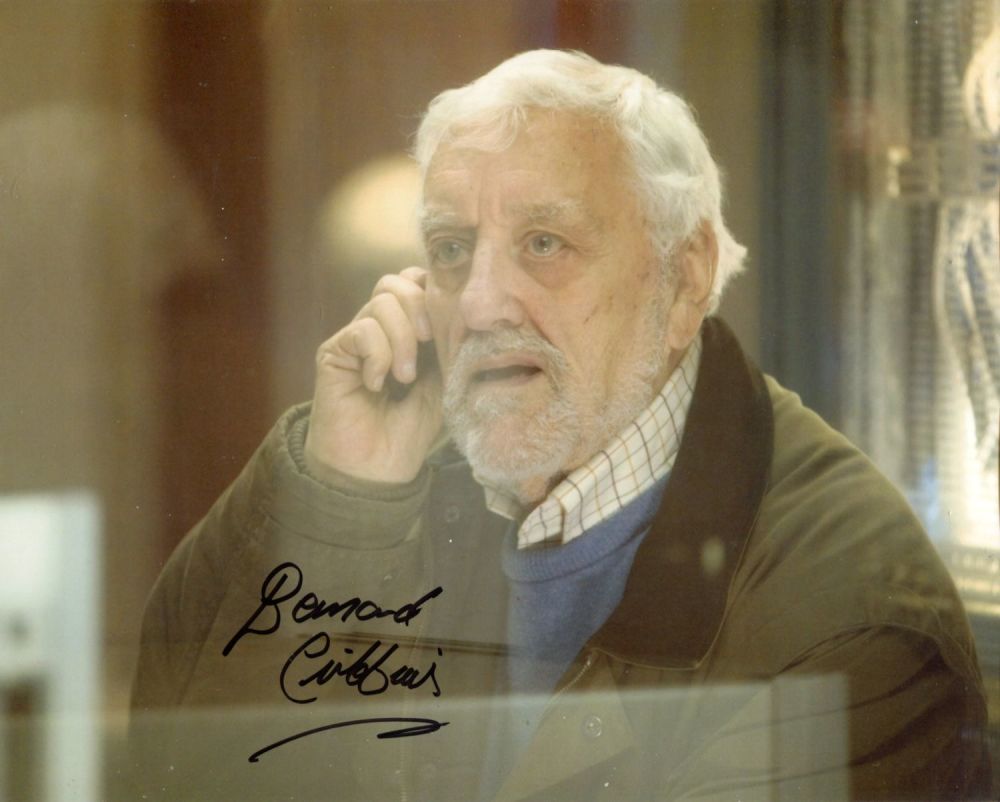 Lot 521: Doctor Who 8x10 photo signed by actor Bernard...
