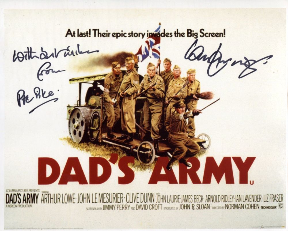 Lot 548: Dad's Army comedy series 8x10 photo signed by...