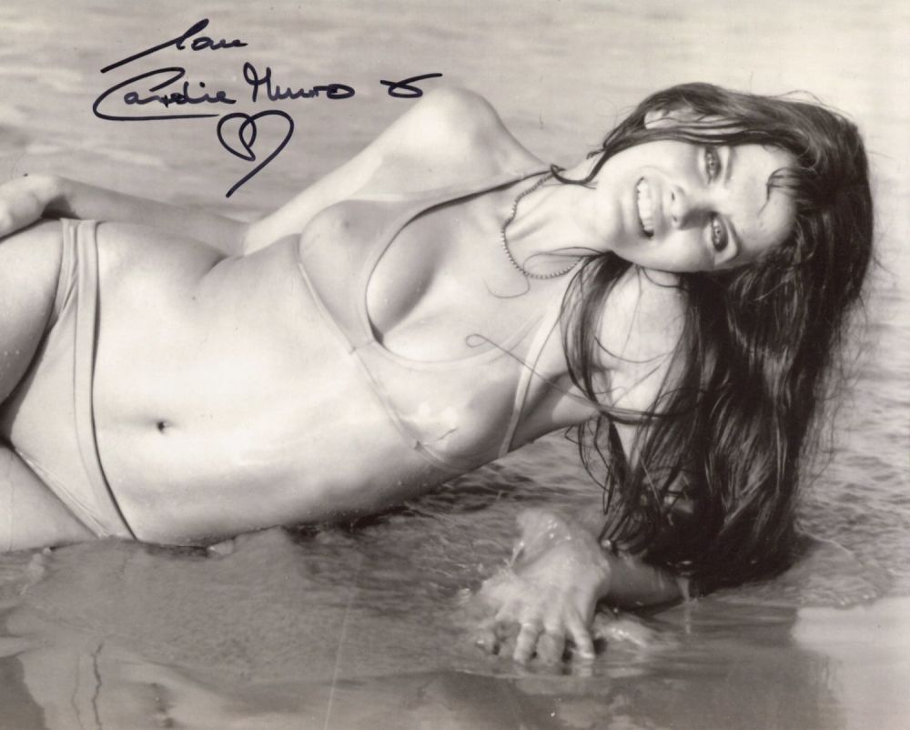 Lot 566: 007 James Bond girl Caroline Munro signed sexy...