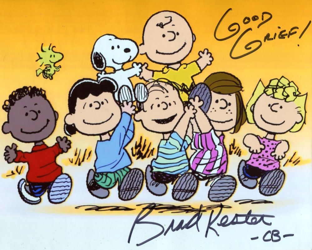 Lot 582: Peanuts and Charlie Brown 8x10 photo signed by...