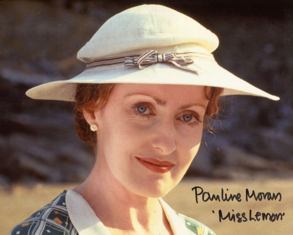 Lot 585: Poirot 8x10 photo signed by actress Pauline Moran...
