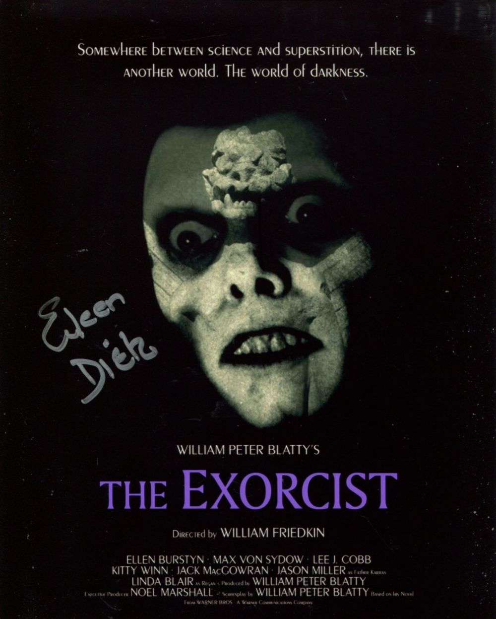 Lot 593: The Exorcist horror movie 8x10 photo signed by...