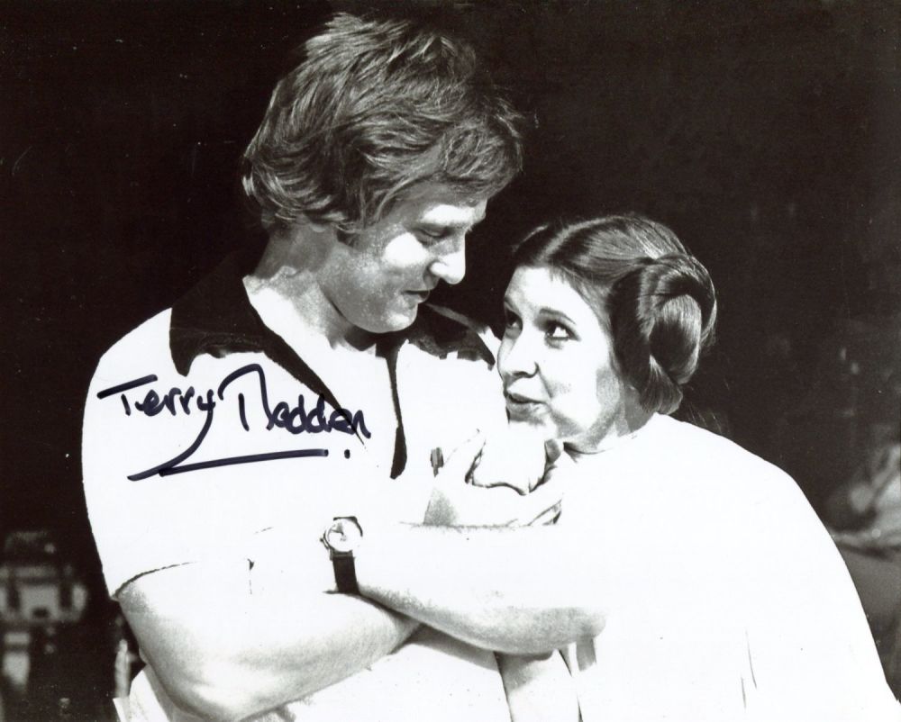 Lot 603: Star Wars director Terry Madden signed 8x10 candid...