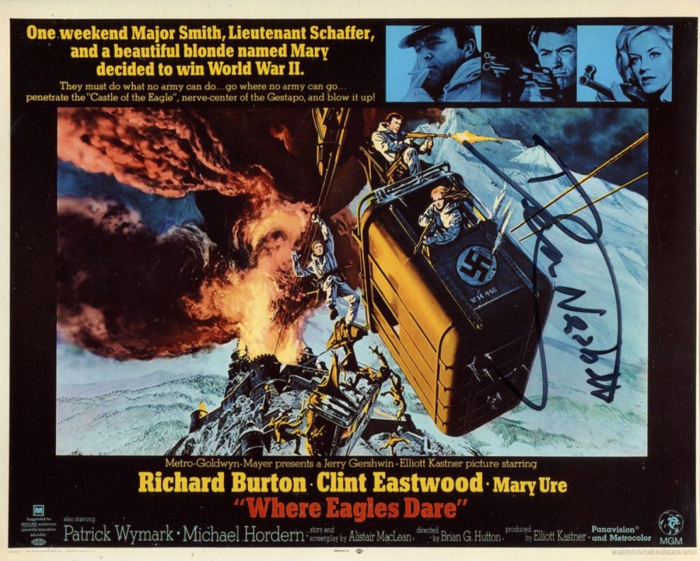 Lot 651: Where Eagles Dare. 8x10 photo from the British...