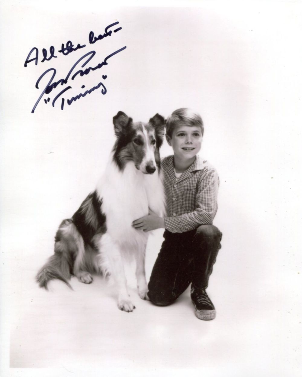 Lot 655: Lassie 1950's TV series photo signed by Jon...