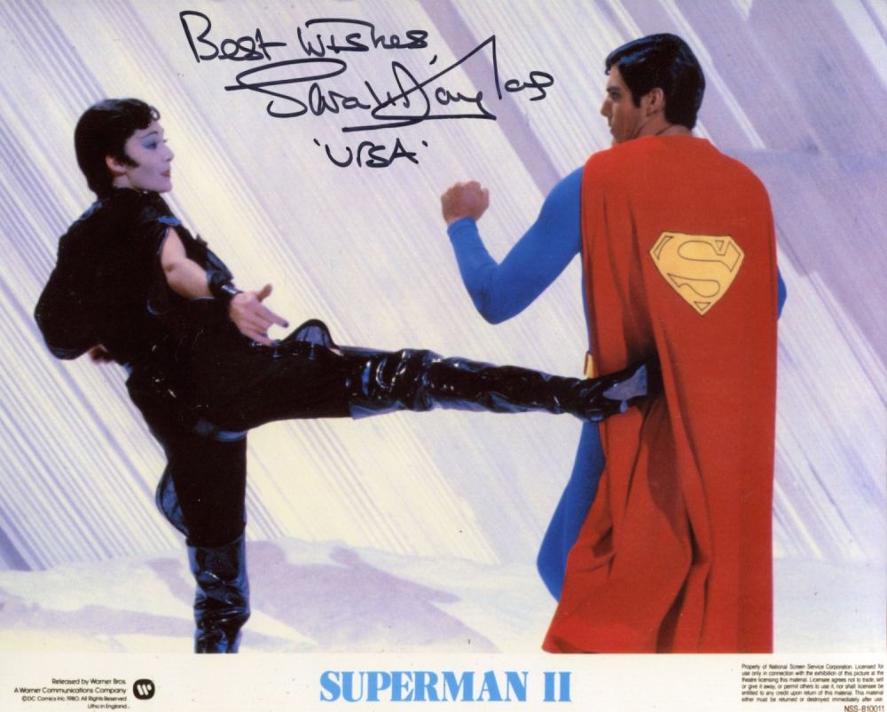Lot 662: Superman 2 sci-fi movie scene 8x10 photo signed...