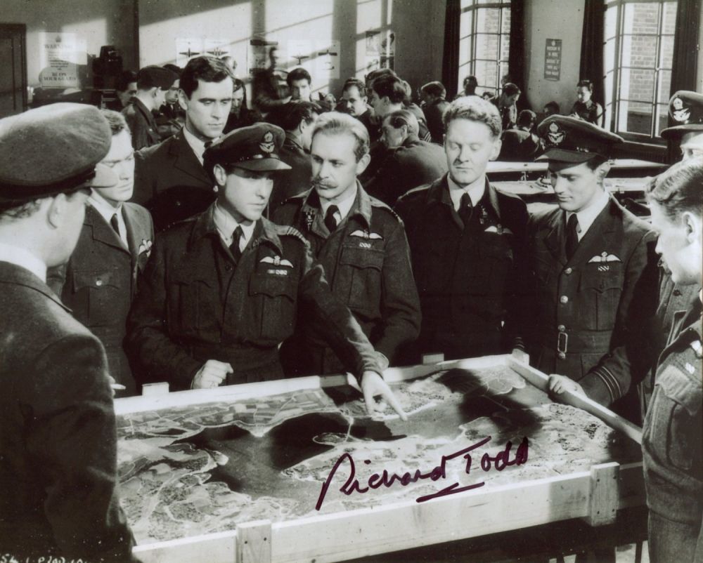 Lot 666: WW2 Dambusters movie 8x10 photo signed by actor...