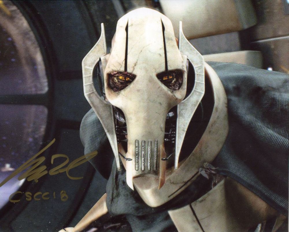 Lot 678: Star Wars General Grievous photo signed by actor...
