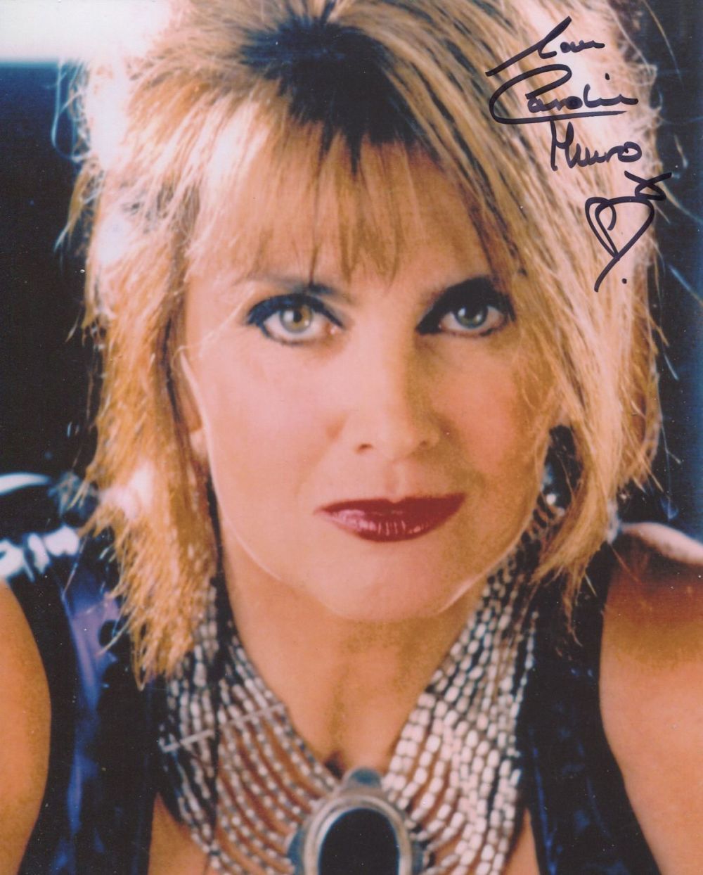Lot 730: 007 James Bond girl Caroline Munro signed glamour...