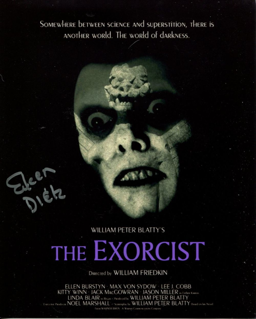 Lot 734: The Exorcist horror movie 8x10 photo signed by...