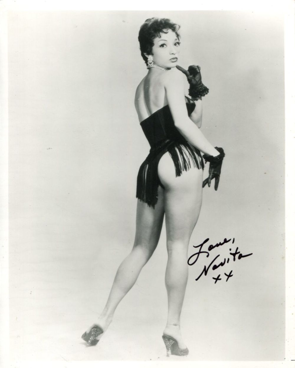 Lot 737: Burlesque and Stripper legend 'Novita' signed 8x10 photo...