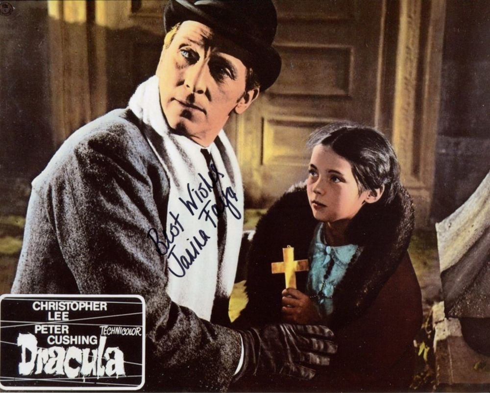 Lot 744: Dracula 1954 Hammer Horror movie photo signed by...