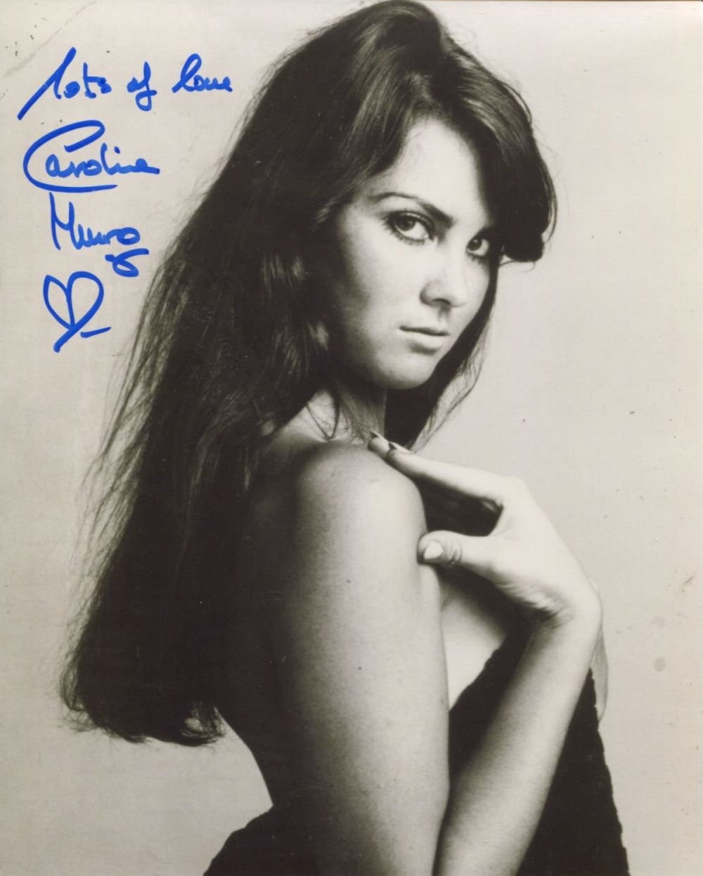Lot 758: 007 Bond actress Caroline Munro signed sexy pose...