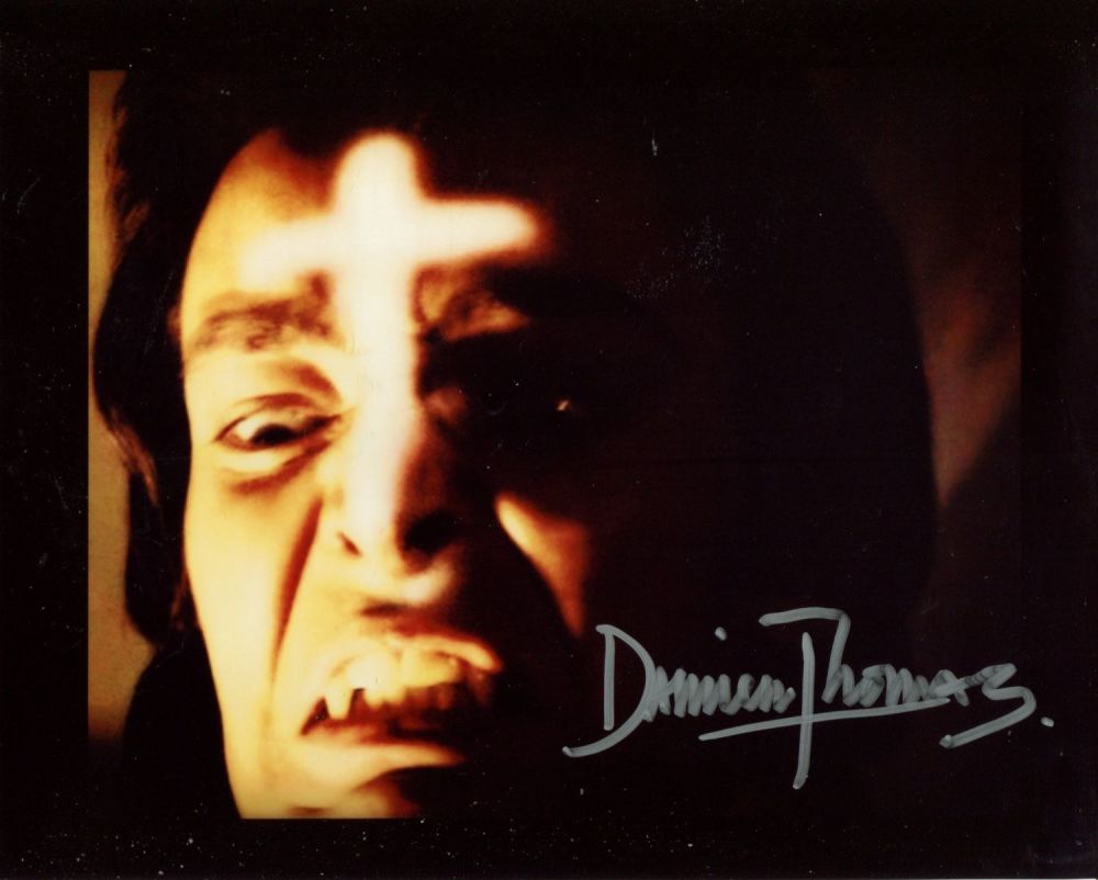 Lot 762: Twins of Evil horror movie 8x10 photo signed...