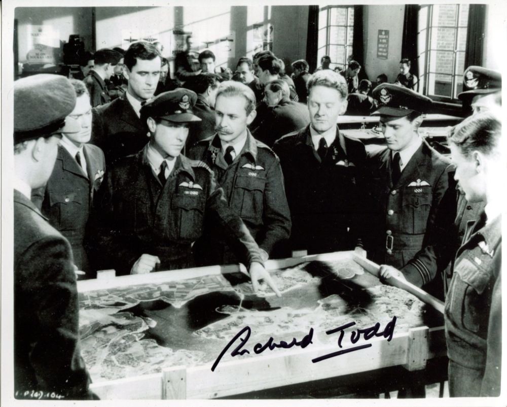 Lot 776: WW2 Dambusters movie 8x10 photo signed by actor...