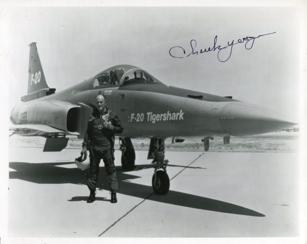 Lot 781: Chuck Yeager, first pilot to break the sound...
