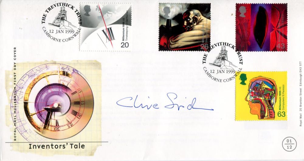 Lot 801: Clive Sinclair signed Inventors FDC. Sir Clive Marles...