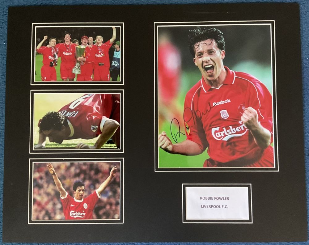 Lot 158: Football Robbie Fowler Signed 10x8 inch Photo, Set...