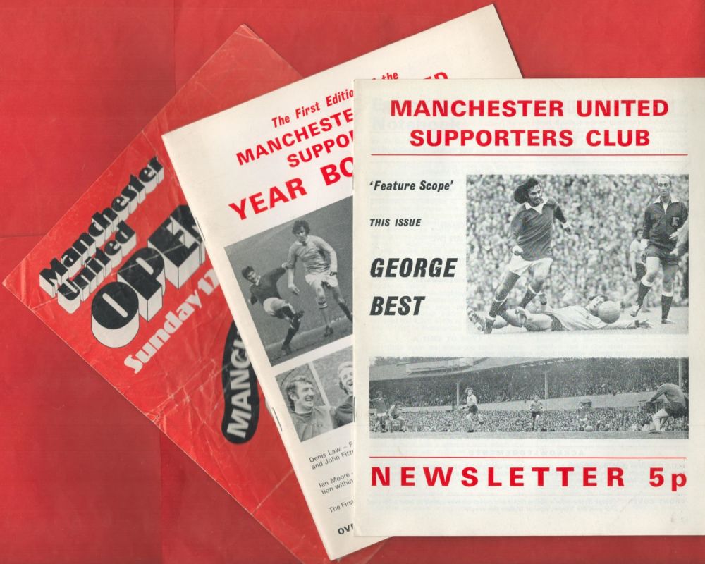 Lot 166: Football Man Utd Collection of 2 MUFC Supporters...