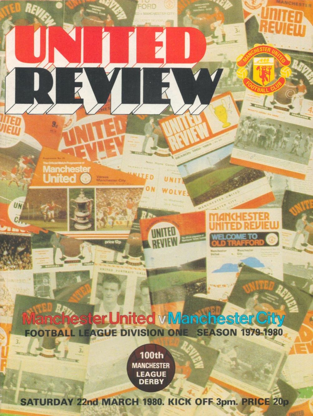 Lot 169: Football Vintage Man Utd United Review Matchday Programme...