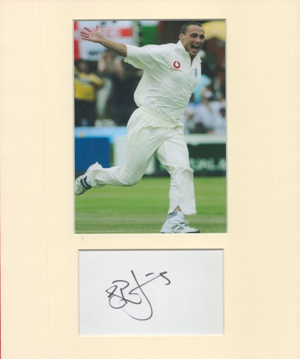 Lot 199: Simon Jones 10x12 overall size mounted signature piece....