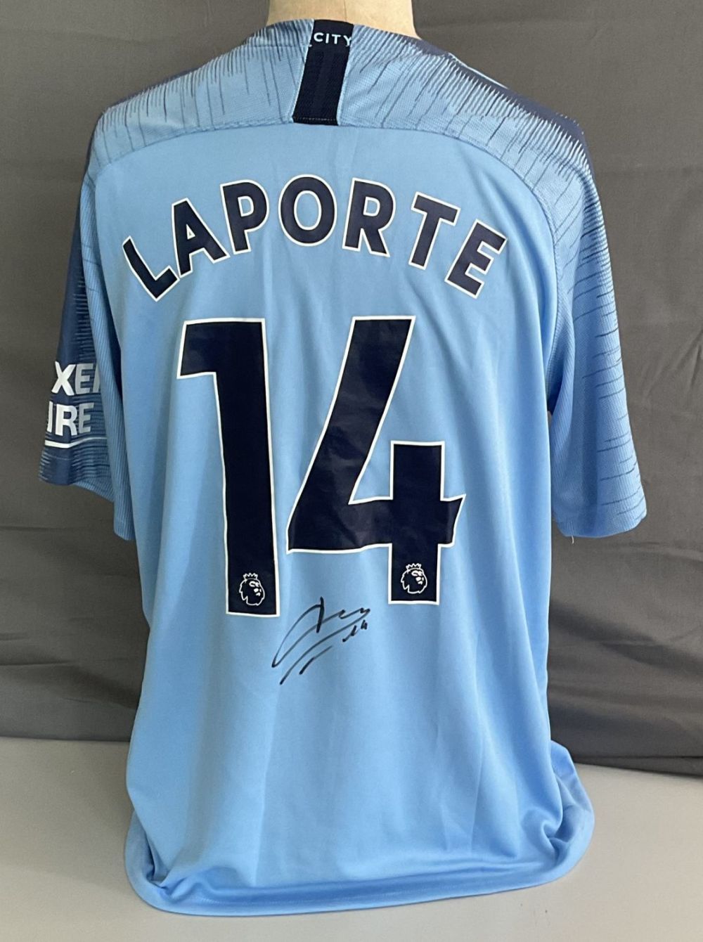 Lot 248: Football Aymeric Laporte Signed Size Large Man City...