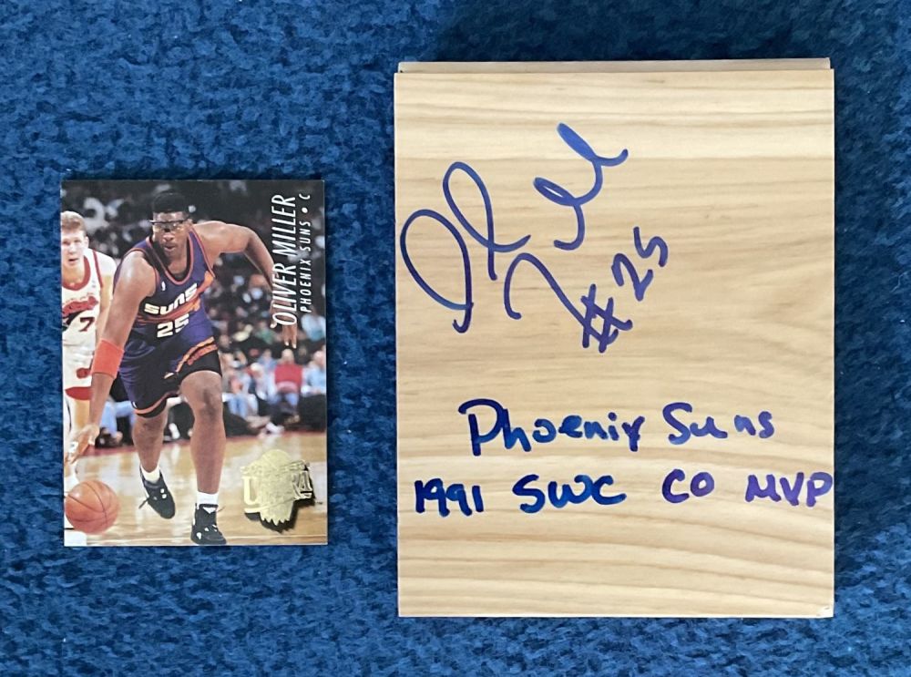 Lot 249: professional basketball player Oliver Miller (Big O) Signed...