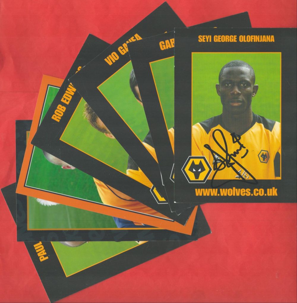 Lot 267: Football Wolverhampton Wanderers Collection of 7 Signed Personalised...