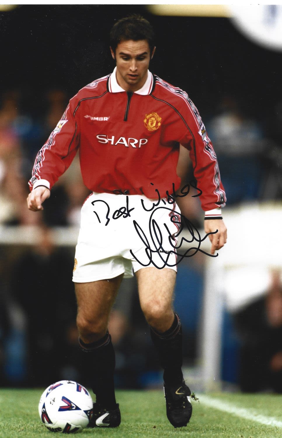 Lot 284: Michael Clegg signed Manchester United 12x8 colour photo....