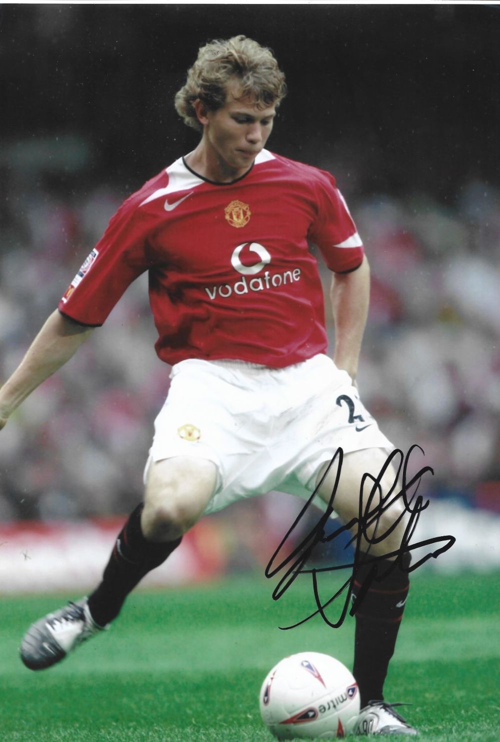 Lot 300: Jonathan Spector signed Manchester United 12x8 colour photo....