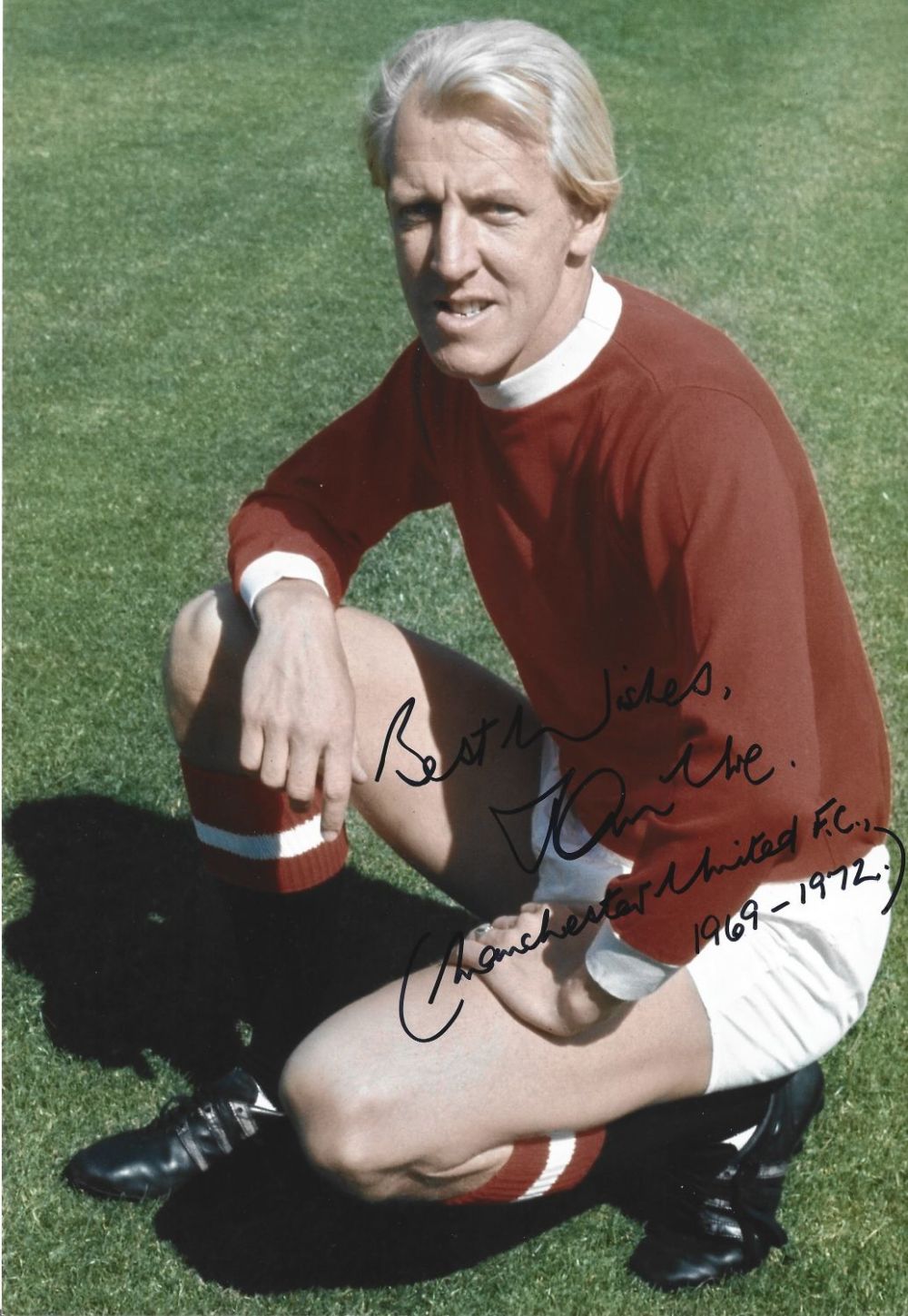 Lot 302: Ian Ure signed Manchester United 12x8 colour photo....