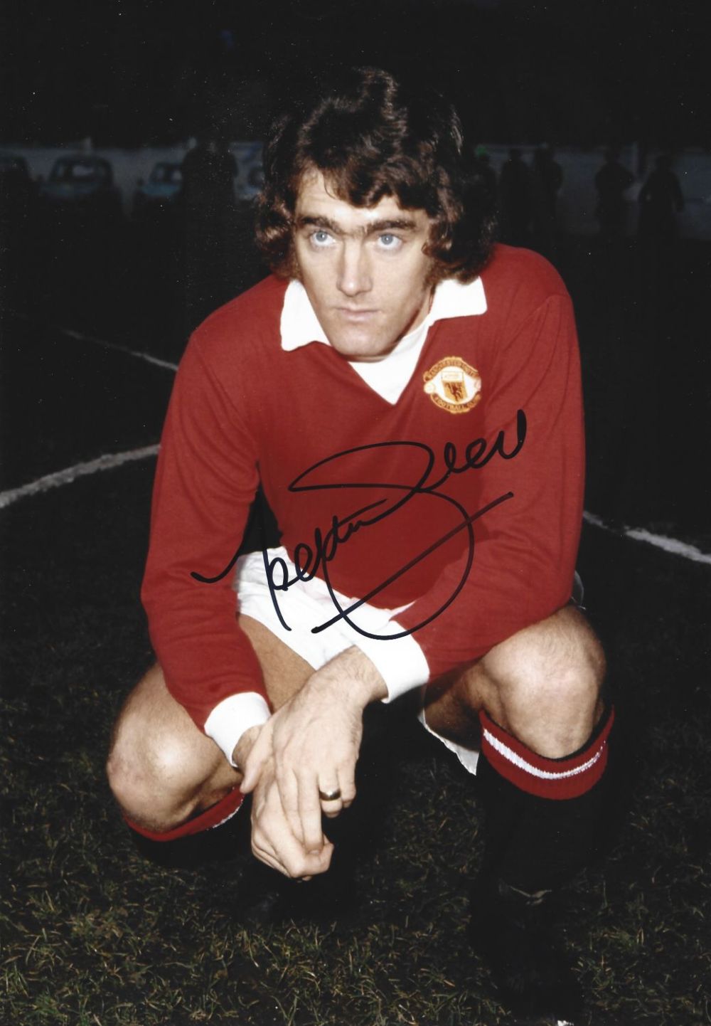 Lot 321: Ted MacDougall signed Manchester United 12x8 colour photo....