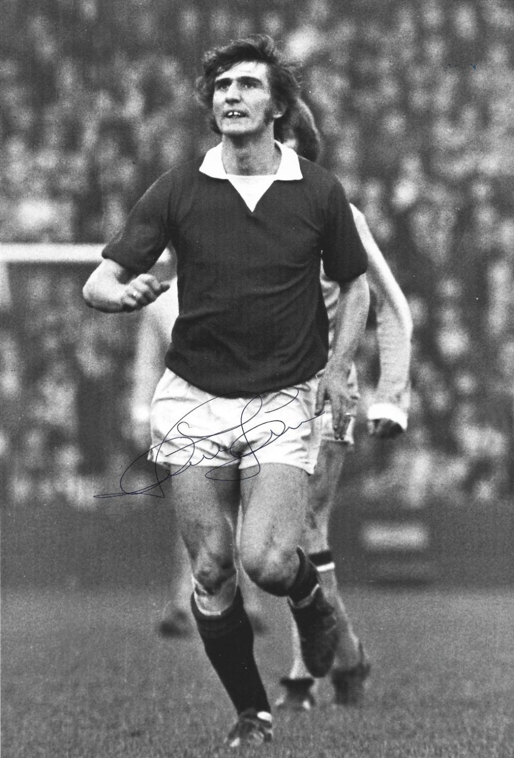 Lot 323: Steve James signed Manchester United black and white...