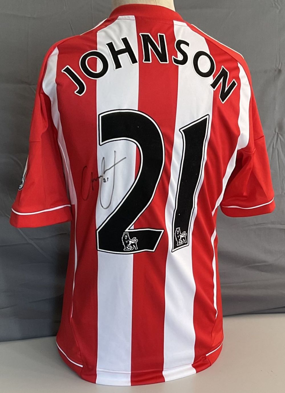 Lot 330: Football Adam Johnson Signed Sunderland FC Home Replica...