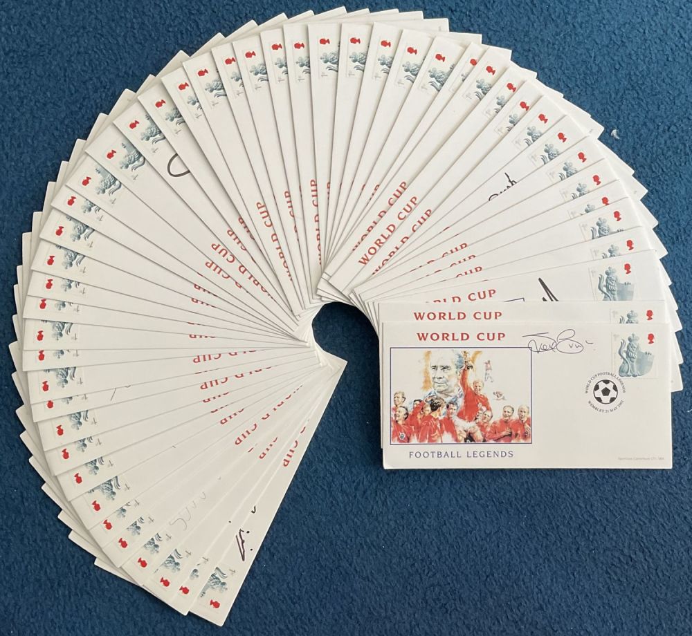 Lot 352: Football Collection of 49 World Cup Football Legends...