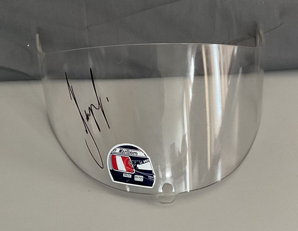 Lot 359: Motor Racing Gerhard Berger Signed Visor Off a...
