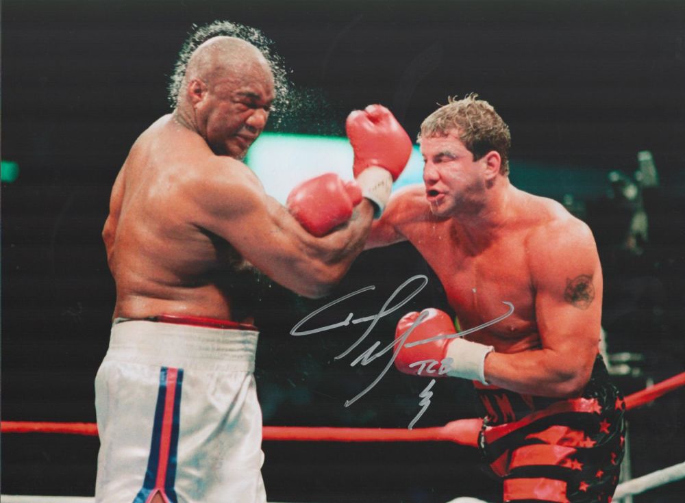 Lot 371: Boxing Tommy Morrison signed 16x12 colour photo pictured...