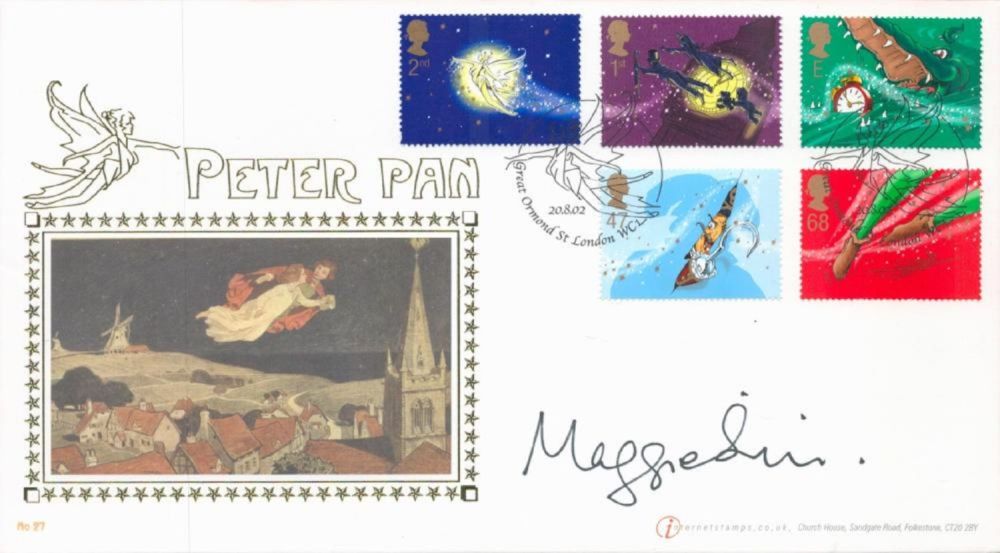 Lot 66: Actress Dame Maggie Smith signed 2002 Internetstamps Peter...
