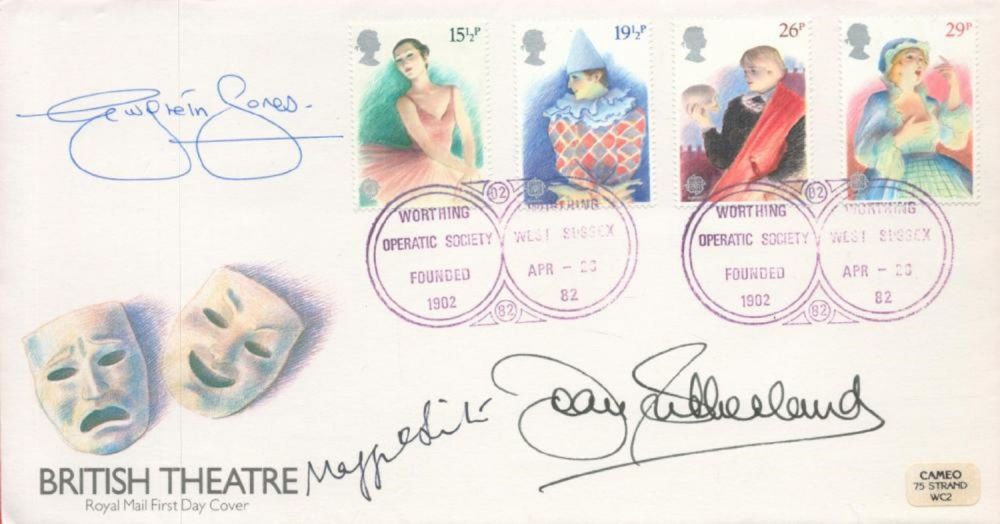 Lot 67: Actors Maggie Smith and Joan Sutherland signed 1982...