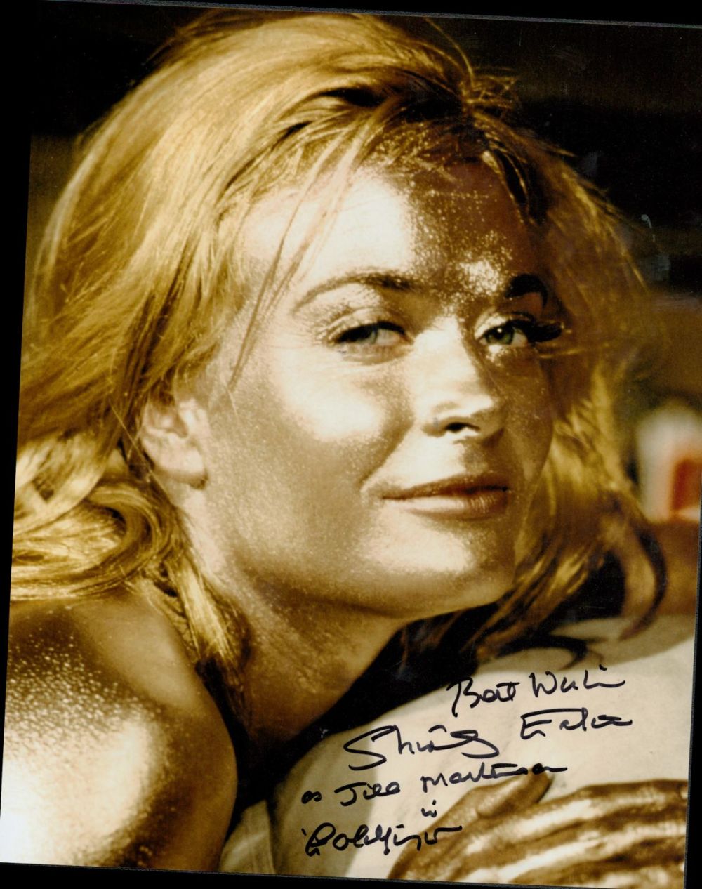 Lot 68: Goldfinger Shirley Eaton signed 10 x 8-inch colour...