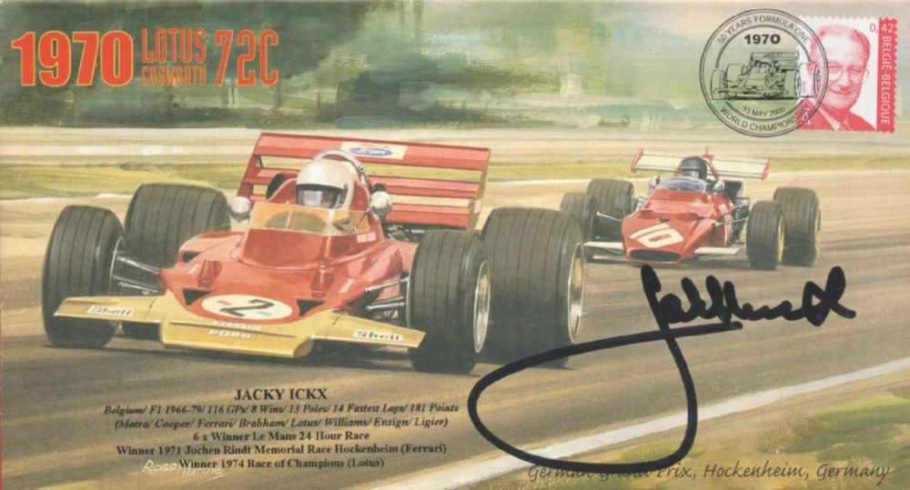 Lot 72: F1 Jackie Ickx signed 50-year Formula 1 Motor...