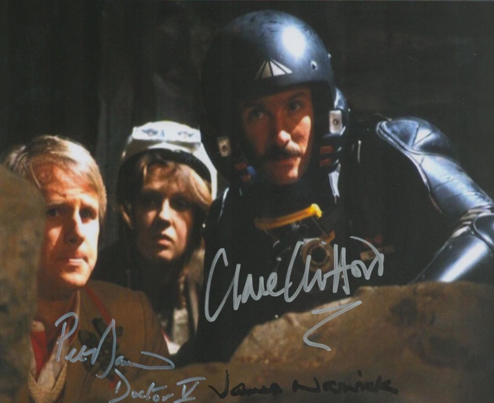 Lot 102: Dr. Who Earthshock, a 10x8 colour photo signed...